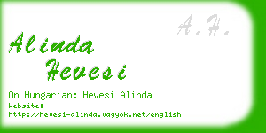 alinda hevesi business card